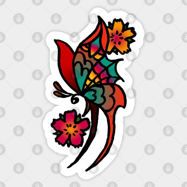 Happy Butterfly Sticker by ElviraDraat